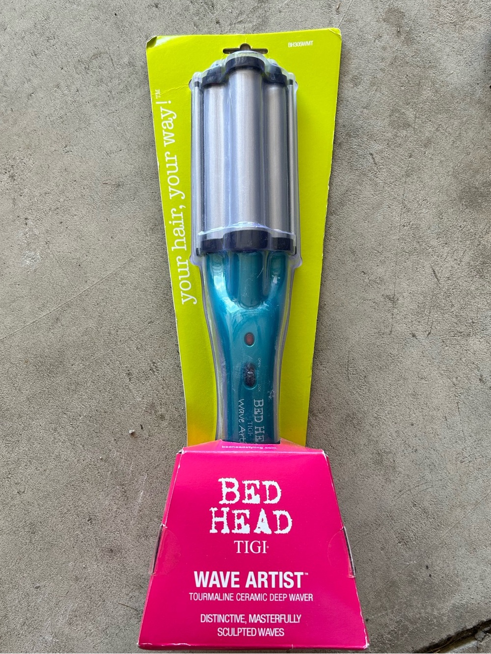 BedHead Wave Artist Deep Waver - Teal and Silver